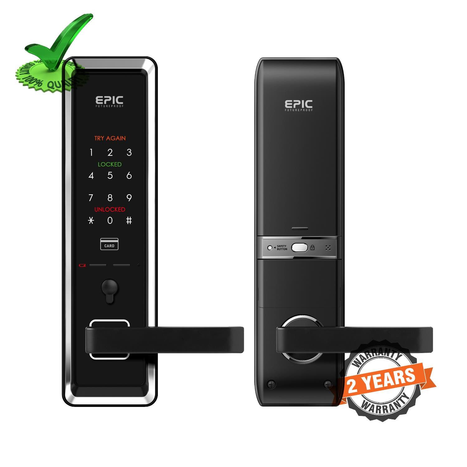 Epic ES-K70 RFID Card Pin Password Operated Digital Door Lock