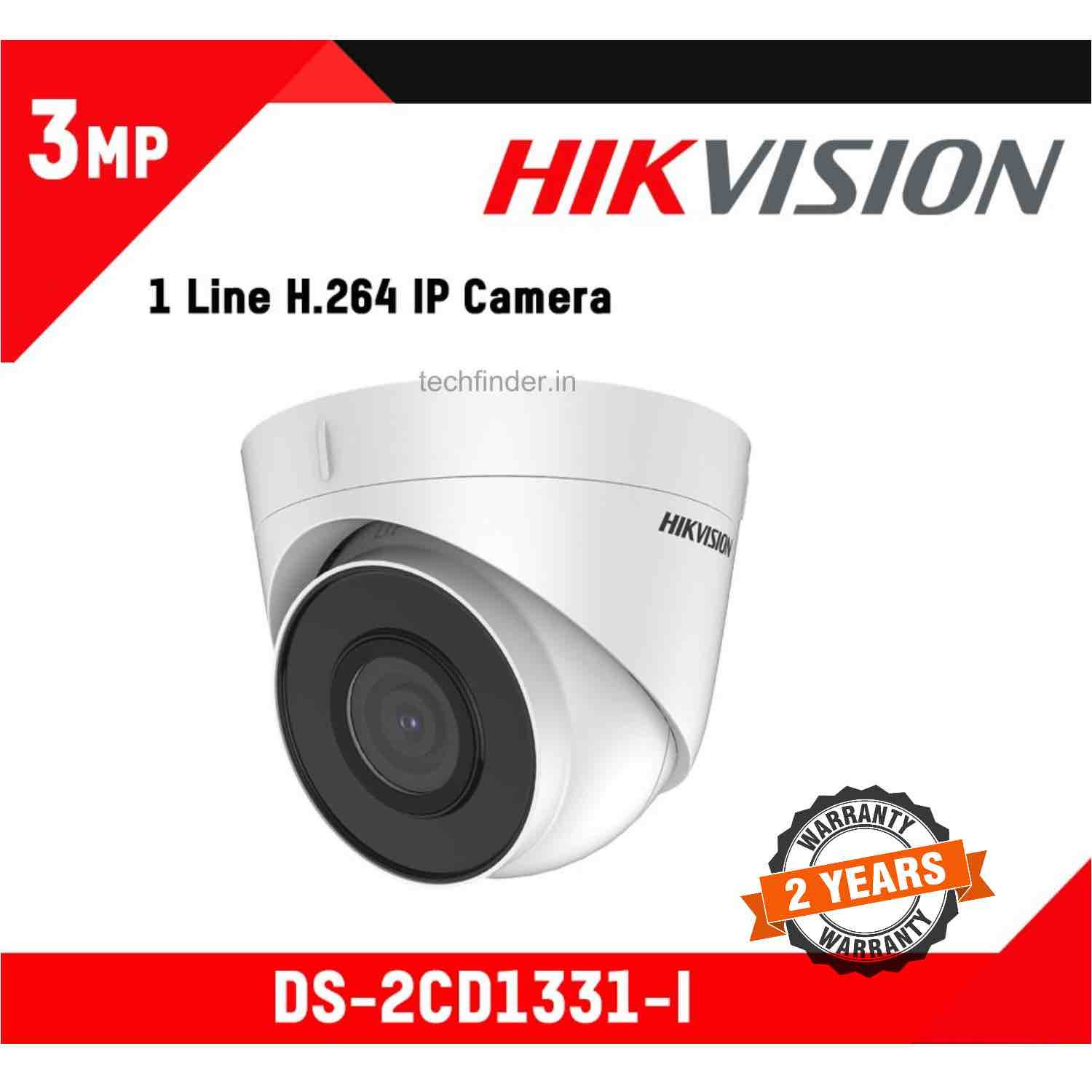 Hikvision DS-2CD1331-I 3mp Digital Ip Ir Dome Camera