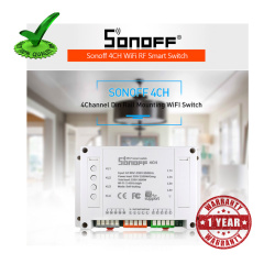 Digital 4ch Sonoff Wifi RF Smart Timer Switch